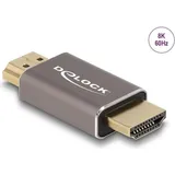 DeLock 60086 HDMI Adapter [1x HDMI-Stecker - 1x HDMI-Stecker] Grau