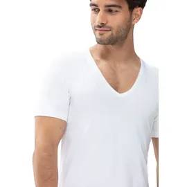 MEY Tanktop "Dry Cotton", Herren, Gr. 5, weiß (1x weiß), Single Jersey, Obermaterial: 57% Baumwolle, 38% Polyester, 5% Elasthan, unifarben, körpernah hüftbedeckend, V-Ausschnitt, Tops Tanktop, mit V-Ausschnitt, breite Träger, Single Jersey-Qualität