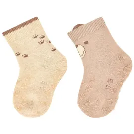 Sterntaler ABS Krabbelsocken 2er-Pack Bär in sand | Gr.: 20