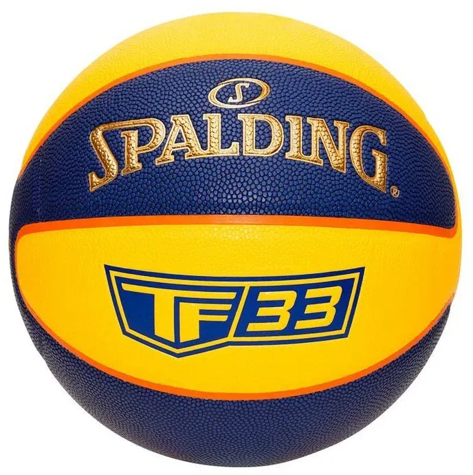 Spalding Basketball Basketball TF 33 Gold Outdoor, Deep Channel Design für exzellente Spieleigenschaften