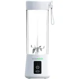 weemixx® Tragbarer Smoothie Mixer, Mini Mixer, mobiler Standmixer, Smoothiemaker to go, portabler Mixer elektrisch ohne Kabel, tragbarer mobiler Mixer, USB-C, 400ml, Smoothie-Maker to go