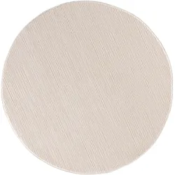 Teppich SEHRAZAT "Lima", beige (creme), H:10mm Ø:120cm, Kunstfaser, Teppiche, Kurzflorteppich mit dezentem Glanz, hochwertige Verarbeitung