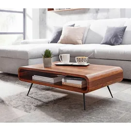 Wohnling Couchtisch Sheesham Braun 90 x 55 x 30 cm