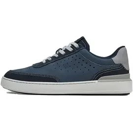 CLARKS Herren Courtlite Run Sneaker, Navy Nubuck, 40 EU