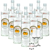 12 x Prinz Marillen-Schnaps + 2 gratis Schnapskelche