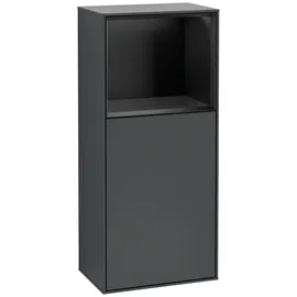Villeroy & Boch Finion G500PDHG Seitenschrank 41,8 x 93,6 cm Midnight Blue Matt Lacquer / Black Matt Lacquer Holz