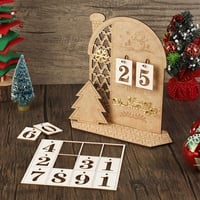 Weihnachts Adventskalender aus Holz, Countdown bis Weihnachten, für Heimwerken, Geschenke und Kunsthandwerk