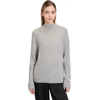 Betty Barclay Kaschmir-Pullover mit Stehkragen in Light Silver melange),
