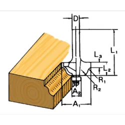 Makita Fräser Profil 6mm - D-09581