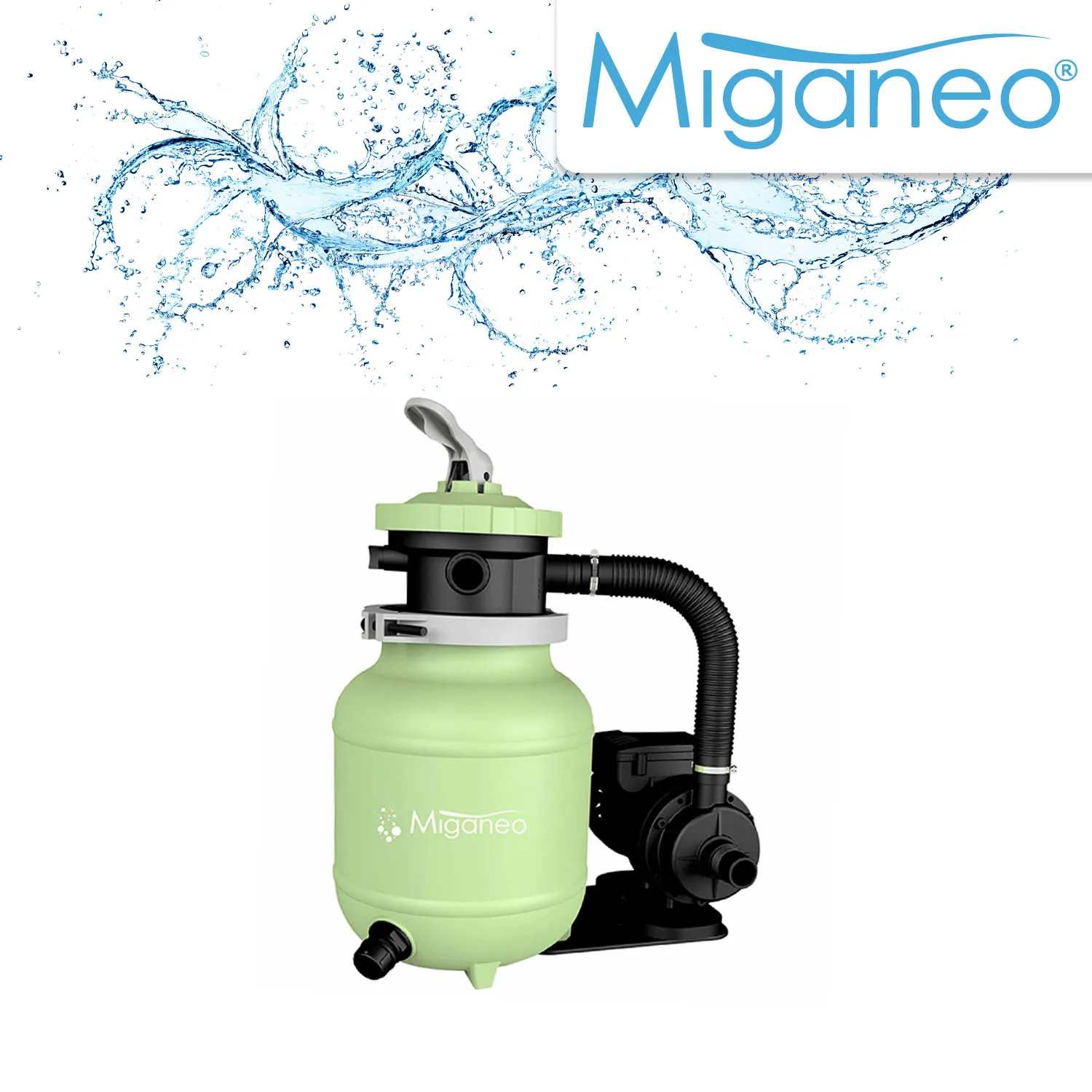 Miganeo Sandfilteranlage Dynamic 6500 Speed Clean 4,5 m3 grün