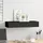 vidaXL Wandregal mit Schublade 60 x 23,5 x 10 cm Schwarz