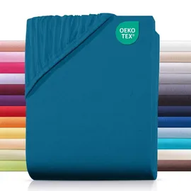 Carpe Sonno Spannbettlaken Jersey 160 x 200 cm Petrol