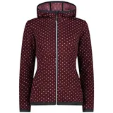 CMP Woman Jacket FIX Hood burgundy-bianco 46