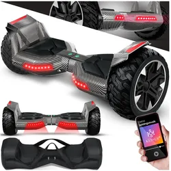 KESSER® Hoverboard 8,5 Zoll 800 mit Bluetooth Lautsprecher, LED Licht, Kinder Sicherheitsmodus, Dual Motor, Smart Elektro Self Balance Board Hover E-Scooter