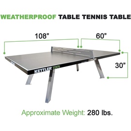 Kettler Outdoor-Tischtennisplatte "Eden",,