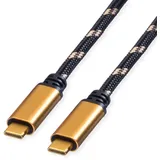 Roline GOLD USB4 Gen3x2 Kabel, C–C, ST/ST, 100W, - Kabel - Digital/Daten