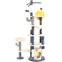fudajo Katzenkratzbaum Kaktusdesign 172 cm dunkelgrau
