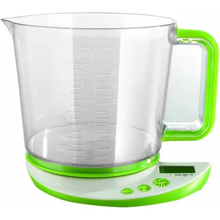 TV Unser Original 04902 maxxcuisine Multifunktions-Küchenwaage 2 in 1 mit Messbecher