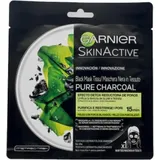 Garnier Garnier, Gesichtsmaske, PURE CHARCOAL black mask tissu detox effect