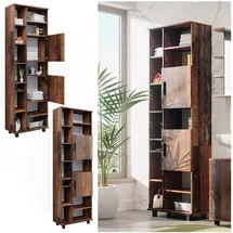 Vicco Ilias Old Style Hochschrank 60 x 190 cm Weiß Spanplatte