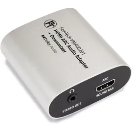 FeinTech VMA00201 HDMI-ARC Audio TV Adapter mit Dolby Digital Decoder Konverter für Kopfhörer Stereo-Anlage mit Lautstärke-Steuerung Soundbar-Passthrough