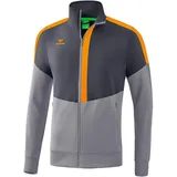 Erima Squad Trainingsjacke slate grey/monument grey/new orange 164