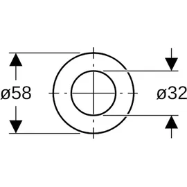Geberit Heberglockendichtung 58 x 32 mm Dichtung