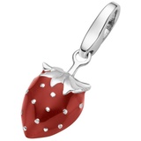 GIORGIO MARTELLO MILANO Charm Erdbeere, Silber 925 Charms & Kettenanhänger Rot Damen