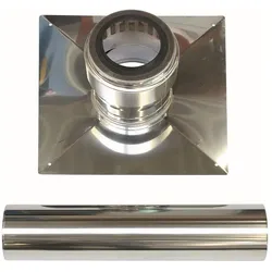 VAILLANT Schachtabd. 110 mm Edelstahl incl. Endrohr 110 mm Edelstahl