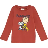 S.Oliver - Longsleeve mit Peanuts®-Print, Kinder, rot, 92/98