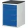 NW NORDWEST Schubladenschrank Bk 650 H820xb580xt650mm grau/blau 5 Schubl.einfach.tecwerk