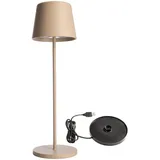 Deko-Light LED Akkuleuchte 3,5 W Aluminium 3er Set beige
