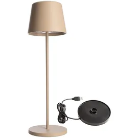 Deko-Light LED Akkuleuchte 3,5 W Aluminium 3er Set beige