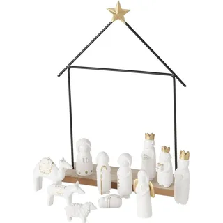 Boltze Minimalistische Weihnachtskrippe NATOS, 11 Figuren