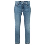 MAC Arne Pipe Jeans in hellblauer Vintage Waschung-W35 / L32