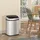 Homcom Mülleimer 48 l Silber