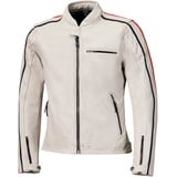 Held Brixham Damen Motorrad Lederjacke, schwarz-weiss-rot, Größe 40