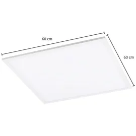 LINDBY LED-Panel Luay dimmbar mit Leselampe Modern, in Weiß