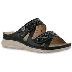 Damen Komfort Sandalen in Schwarz