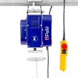 Pallit MOBILE Seilwinde Elektrisch 230v Tragkraft 100/200 kg Elektrische Seilwinde 12 m Stahlseil inkl. Kabelfernbedieung mit 1,5 m Kabellänge Seilzug elektrisch