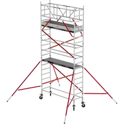 Altrex Fahrgerüst RS Tower 51 Aluminium mit Holz-Plattform 6,20m AH schmal 0,75x3,05m