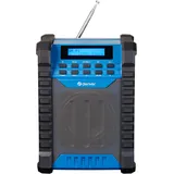 Denver WRD-60 Bluetooth Baustellenradio DAB/FM IP54 Schwarz Blau Gratis Versand