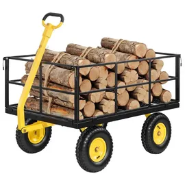 Vevor Bollerwagen 116,8x76x77,5 cm gelb/schwarz