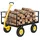Vevor Bollerwagen 116,8x76x77,5 cm gelb/schwarz
