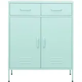 vidaXL Lagerschrank Minzgrün 80x35x101,5 cm Stahl