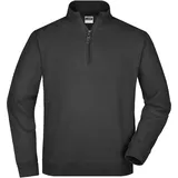 James & Nicholson Zip Sweat - Farbe schwarz - Größe L"