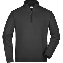 James & Nicholson Zip Sweat - Farbe schwarz - Größe L"