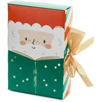 Partydeco Geschenkbox Weihnachtsmann 6x15x22,5cm Geschenkschachtel Geschenke Geschenkverpackung Weihnachten Nikolaus