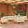 vidaXL Garten-Lounge-Set 10-tlg. creme Kiefer