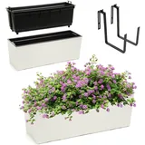 Kadax Blumenkasten 18 x 56 x 195 cm Creme